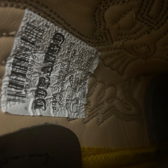 Girls size 3 Durango cowboy boots - Picture 2 of 5